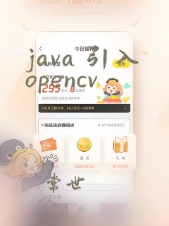 java 引入opencv