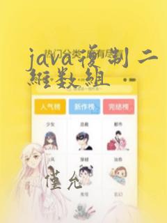 java复制二维数组