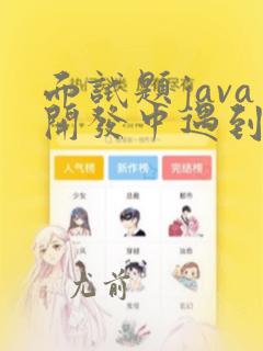 面试题java开发中遇到的难点