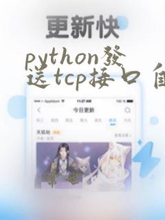 python发送tcp接口自动化请求