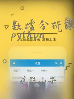 数据分析课程 python