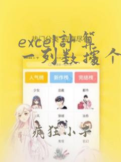 excel计算一列数据个数