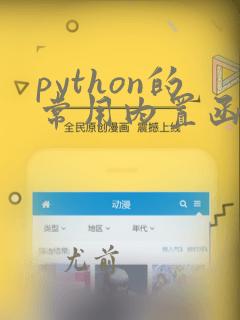 python的常用内置函数