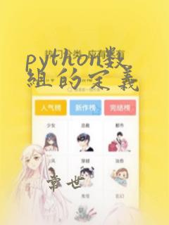 python数组的定义