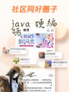 java 硬编码