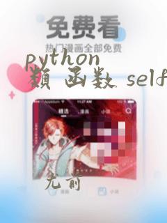 python 类 函数 self
