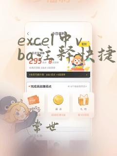 excel中vba注释快捷键
