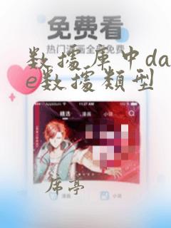数据库中date数据类型