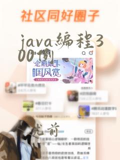 java编程300例
