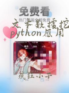 文本数据挖掘与python应用