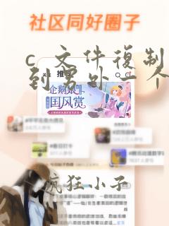 c  文件复制到另外一个文件