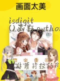 isdigit()函数python