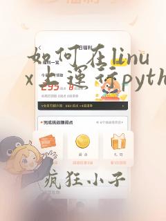 如何在linux上运行python