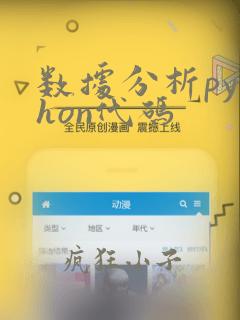 数据分析python代码