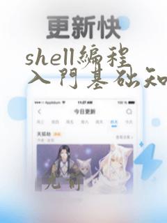 shell编程入门基础知识