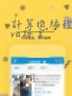 计算机编程java语言