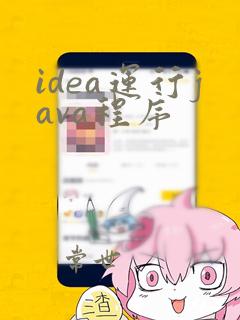 idea运行java程序
