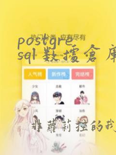 postgresql 数据仓库