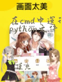 在cmd中运行python文件