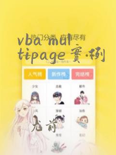 vba multipage实例