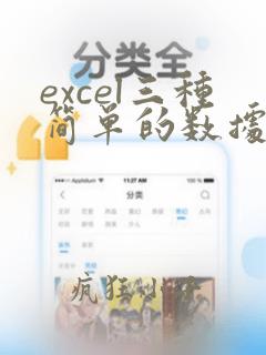 excel三种简单的数据分析方法