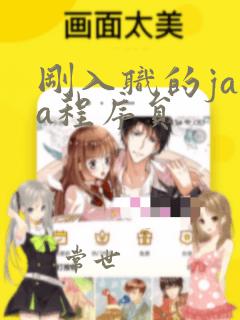 刚入职的java程序员