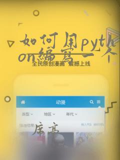 如何用python编写一个程序