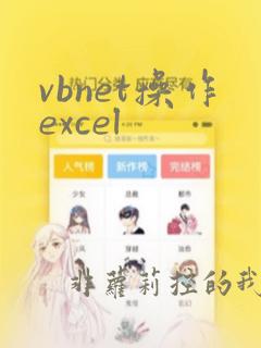 vbnet操作excel