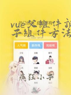vue父组件调子组件方法