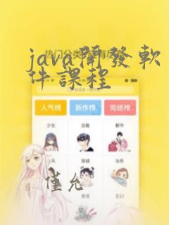 java开发软件课程