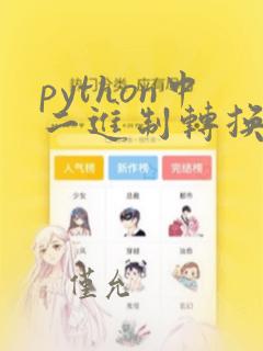 python中二进制转换函数