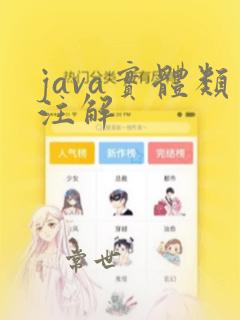 java实体类注解