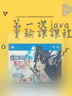 第一次java实验课课程总结