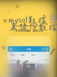 mysql数据表备份数据