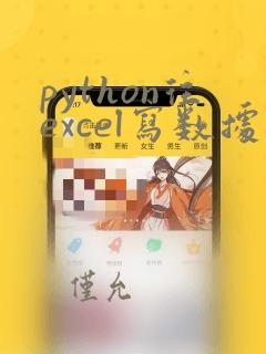 python往excel写数据