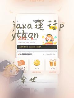 java运行python