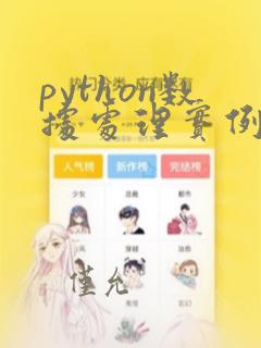 python数据处理实例