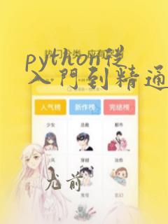 python从入门到精通csdn