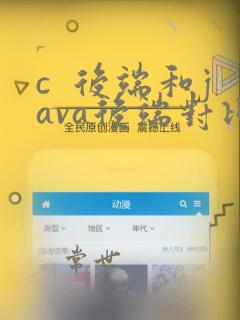 c  后端和java后端对比