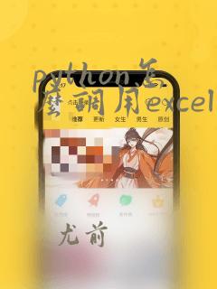 python怎么调用excel