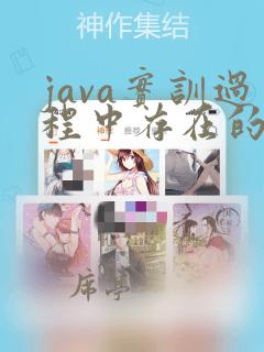 java实训过程中存在的问题及解决办法