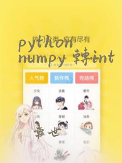 python numpy 转int