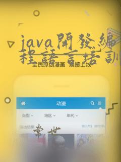 java开发编程语言培训