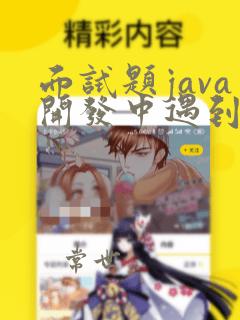 面试题java开发中遇到的难点
