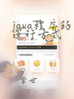 java程序的运行方式