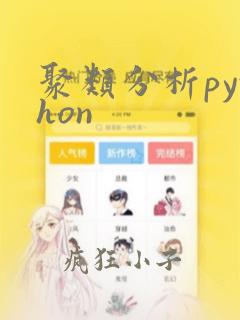 聚类分析python