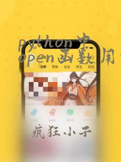 python中open函数用法
