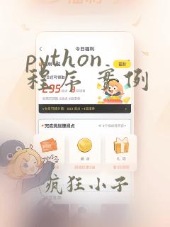 python 程序 实例