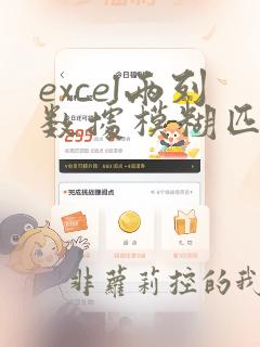 excel两列数据模糊匹配 函数