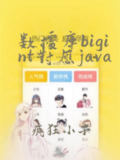 数据库bigint对应java